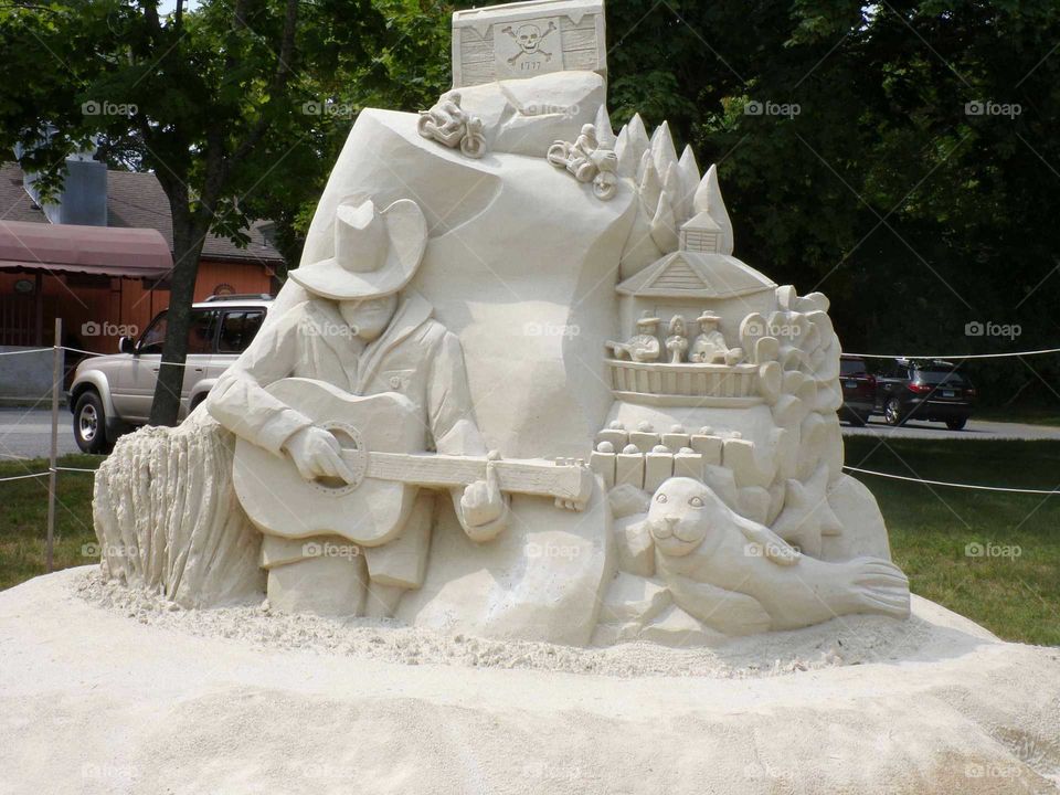 sand sculpture on the Cape.