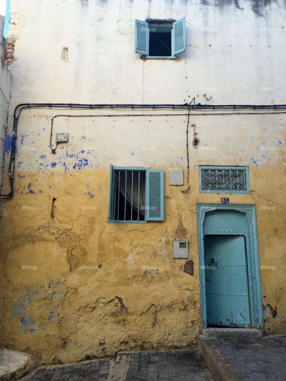 Colourful door, Tangier 
