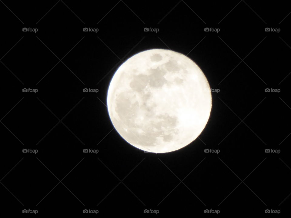 The full moon. Taken with a Panasonic LUMIX handheld camera. 