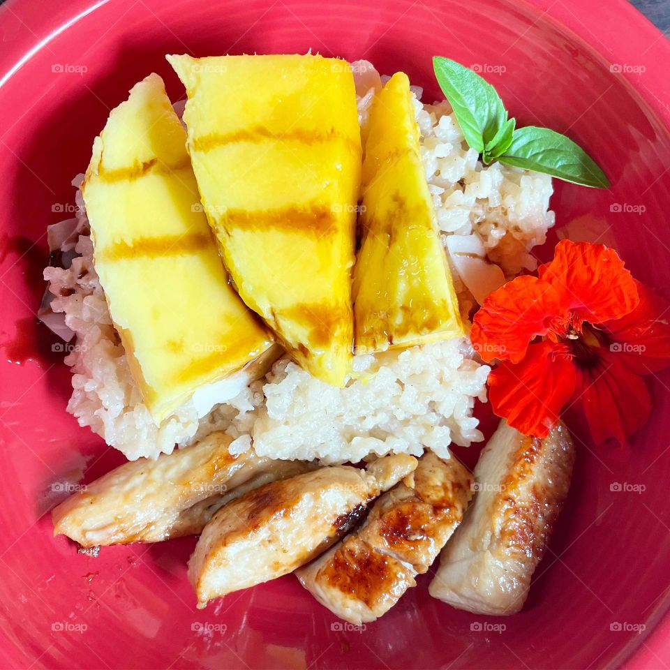 Grilled Chicken and Mango!