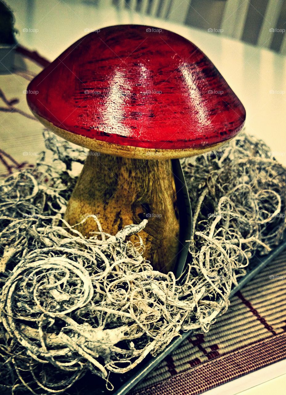 christmas muschroom. christmas fungus decoration 