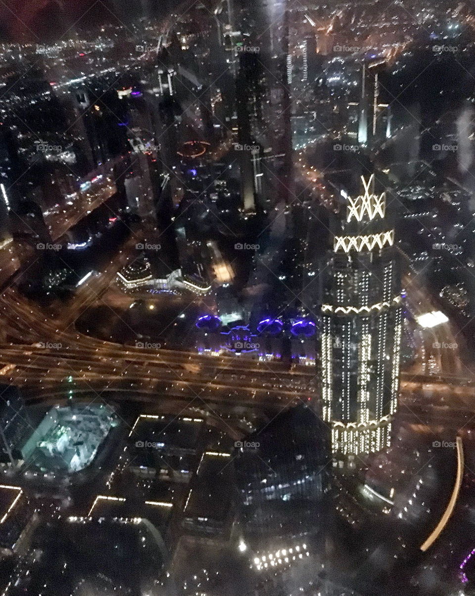 Night view of Dubai