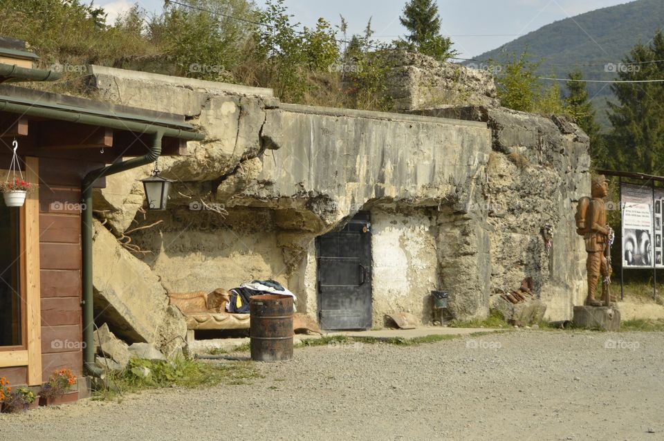 Hungarian defense bunker line Arpad