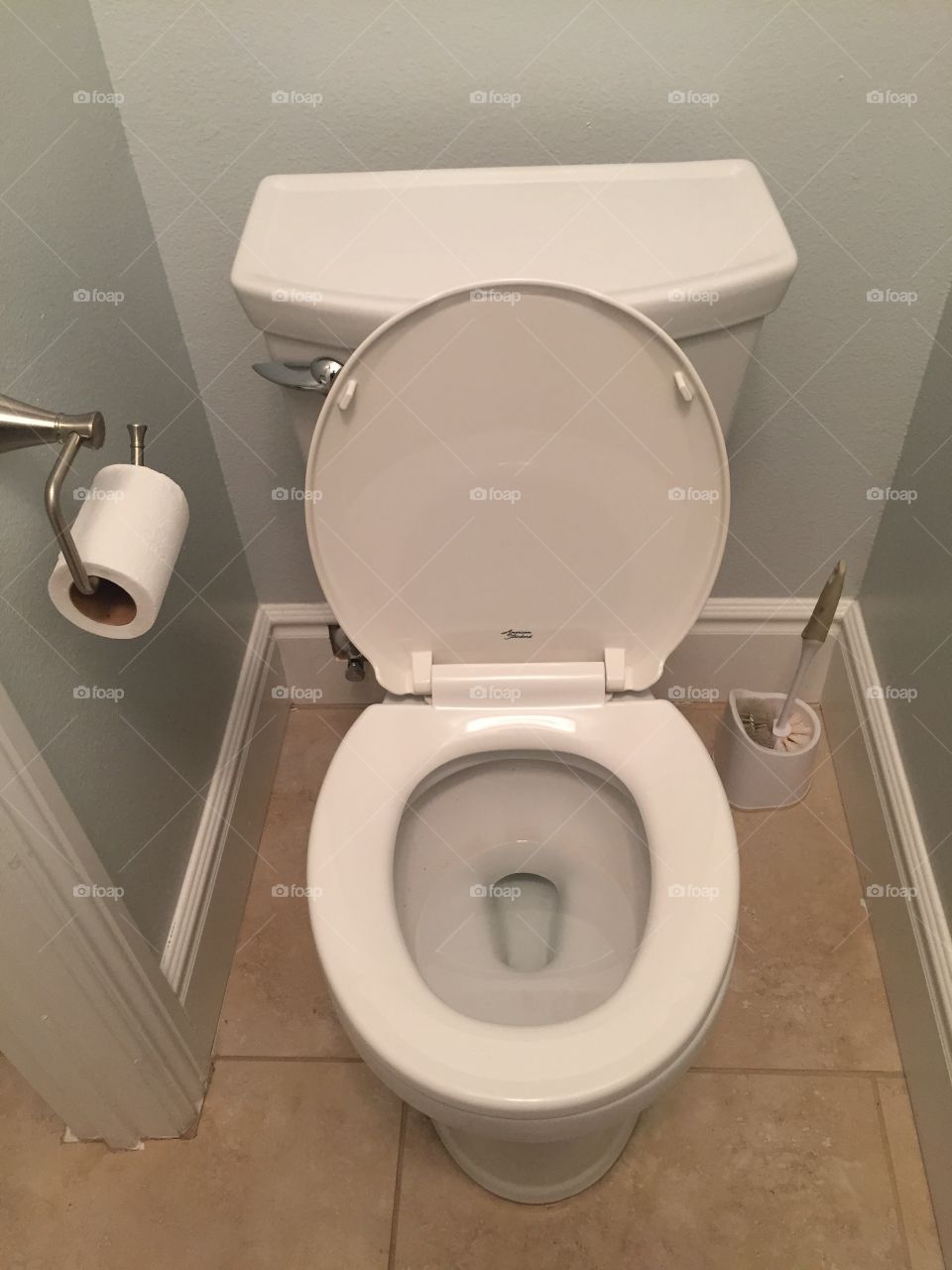 Toilet bathroom. Toilet and paper