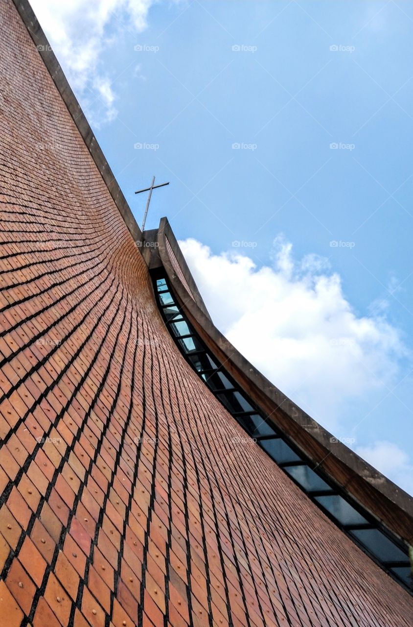 The art of composition: The Luce chapel. grand building. Christian spirit. specil design construction.