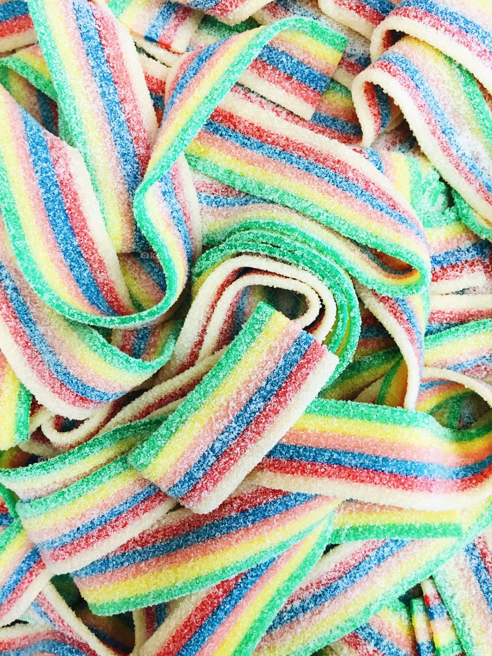 Multicolored background of colorful candies