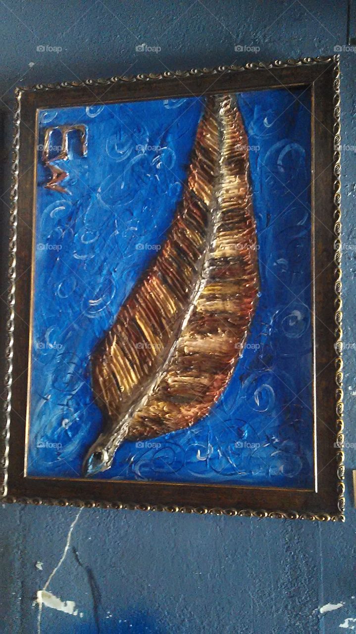 Feather. Out for lunch