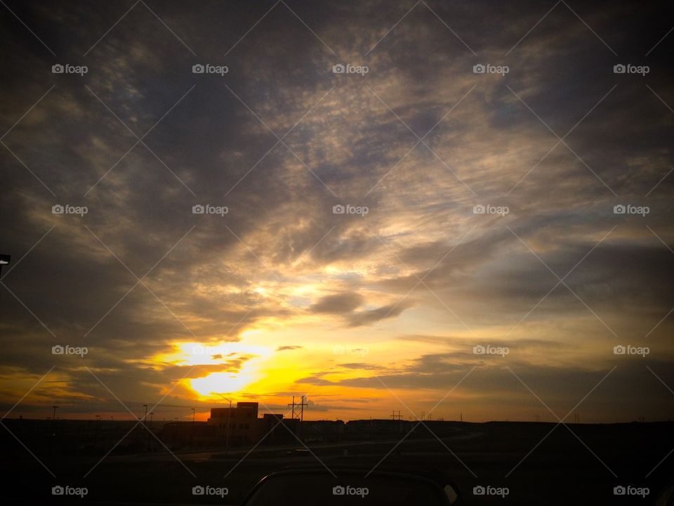 Sunrise over rapid city