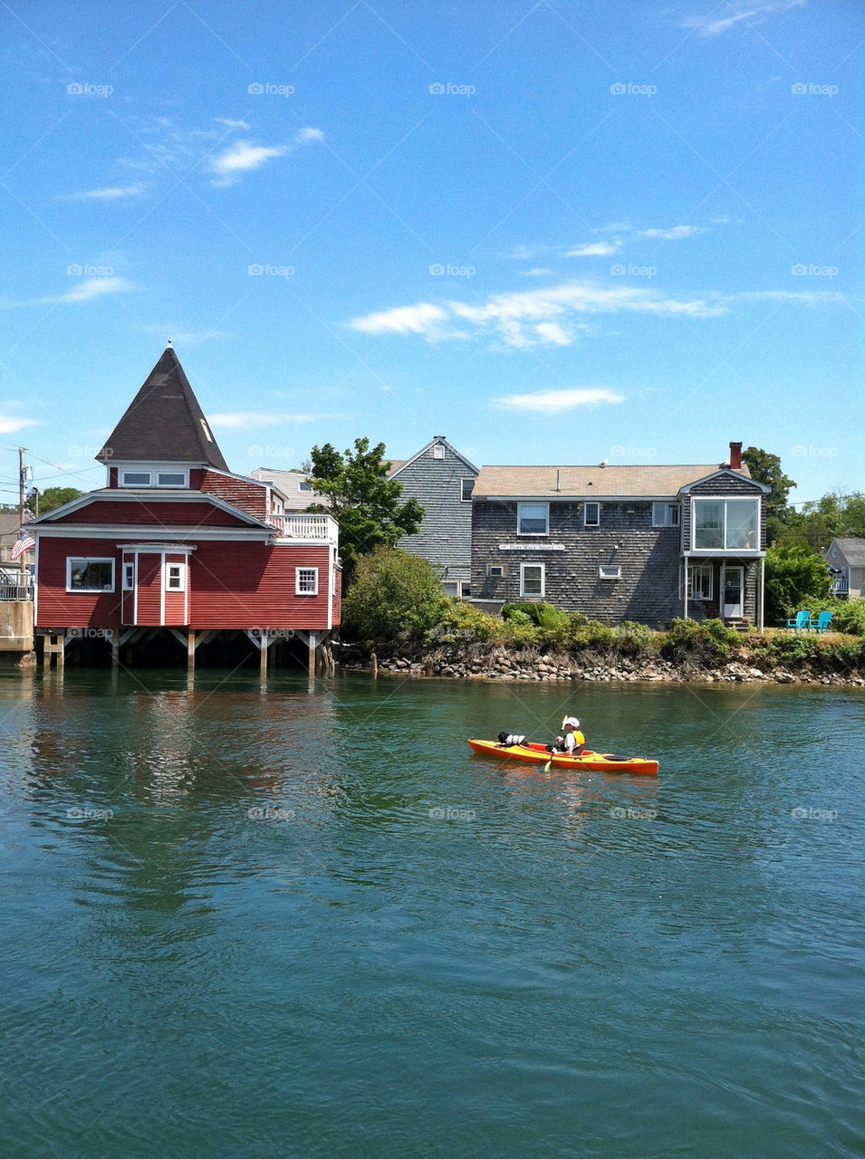 travel summer water house by javidog