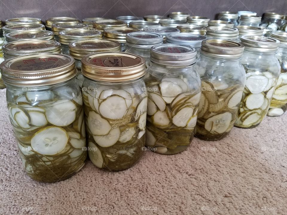 Home canned pickles