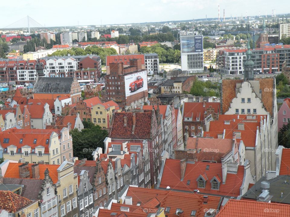 Red roof, Gdańsk, Poland