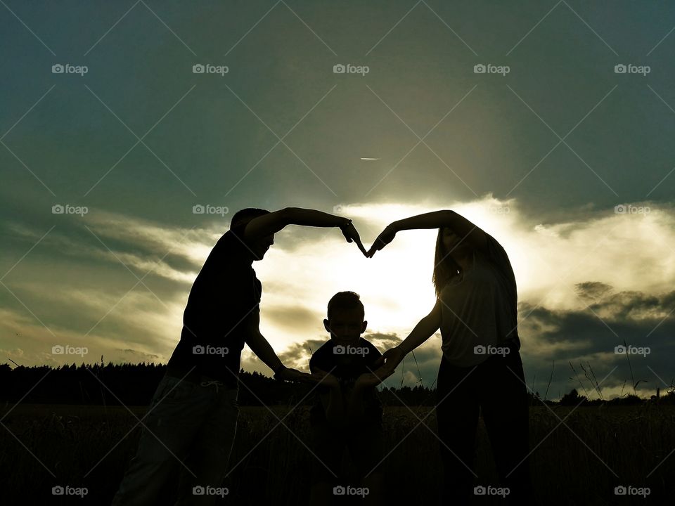 silhouette photography, togetherness, love, freedom