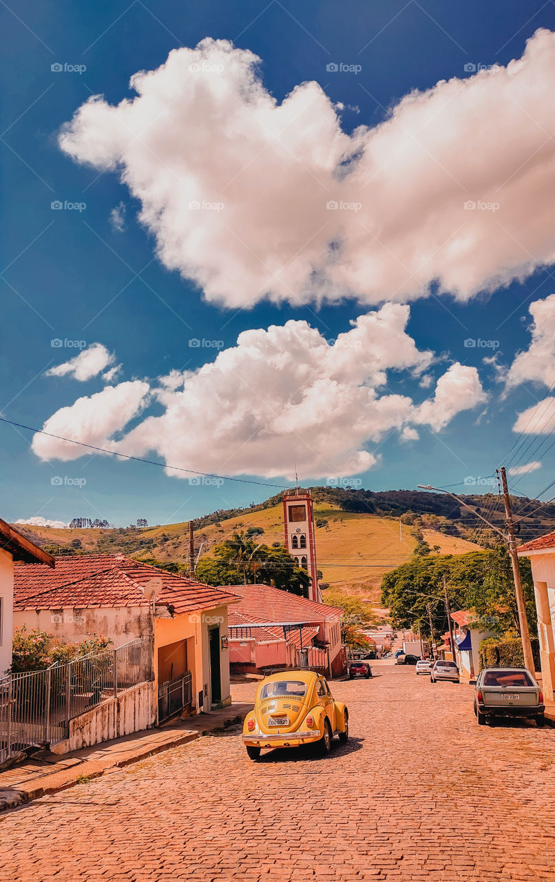 Fusca amarelo