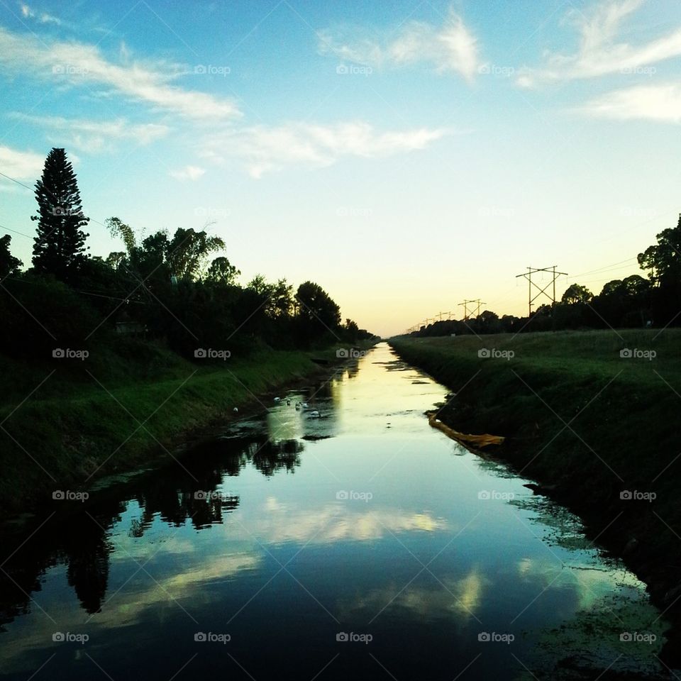 Canal at evening