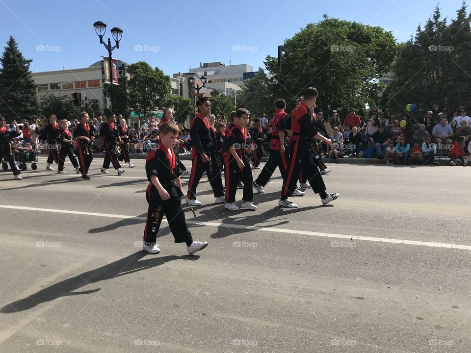 Martial Arts in the parade.