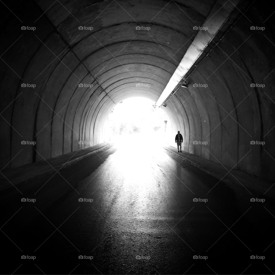 Tunnel along the Camino de Santiago 