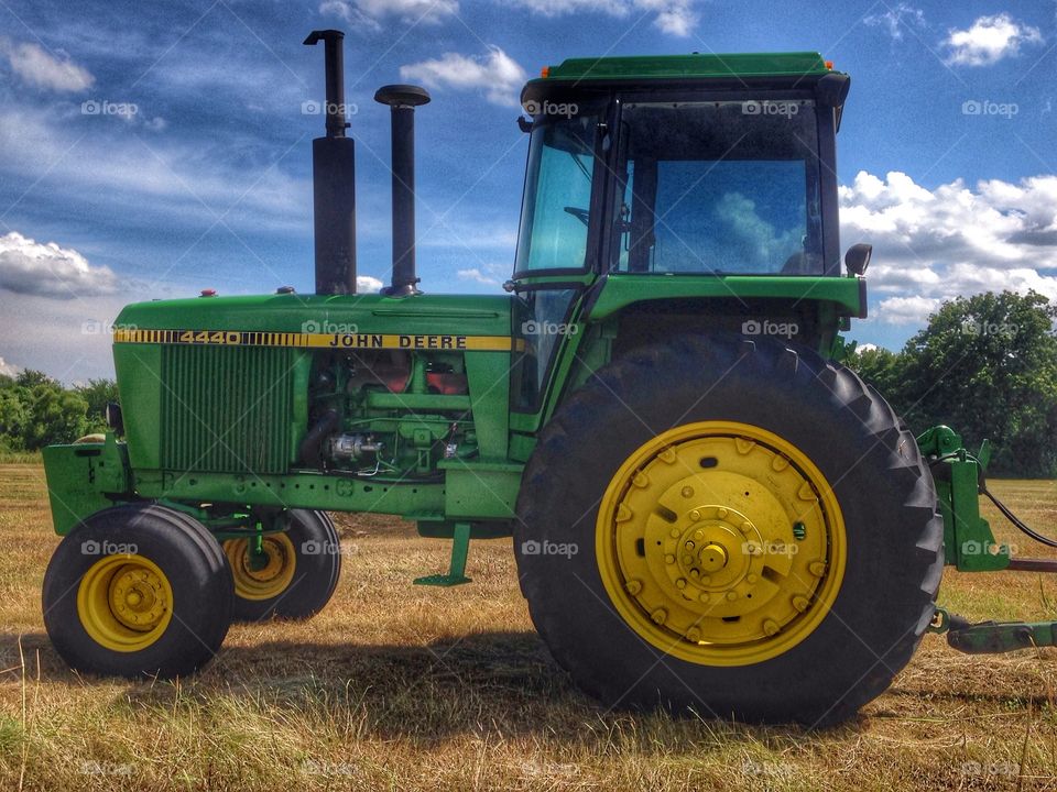 Nothing runs like a Deere . John Deere tractor