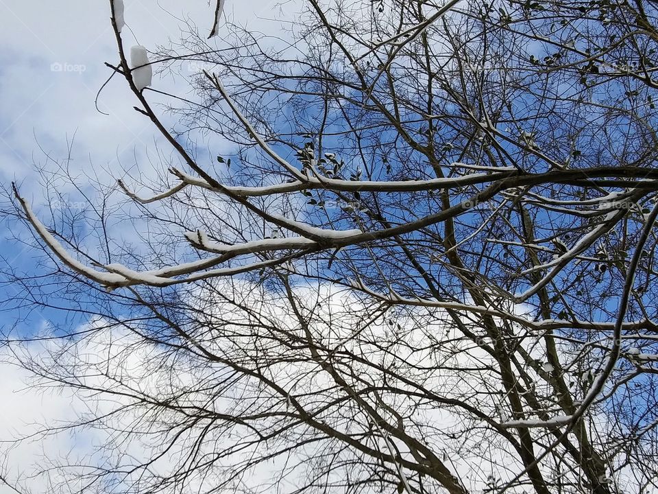 cloud break in winter