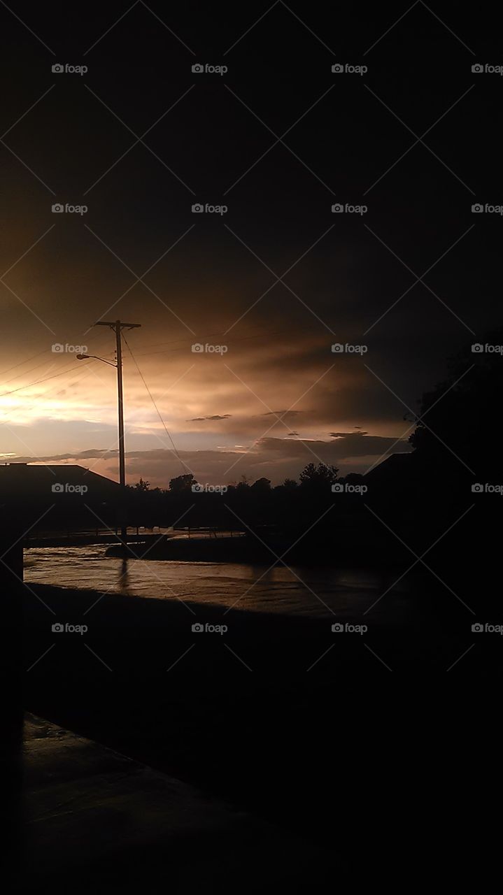 done gone. right after a bad storm blew past