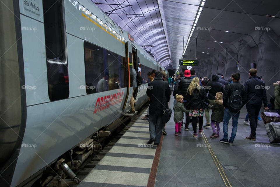 Triangeln trainstation in Malmö Sweden.