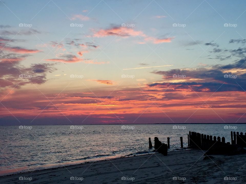 Sunset at East Point, New Jersey