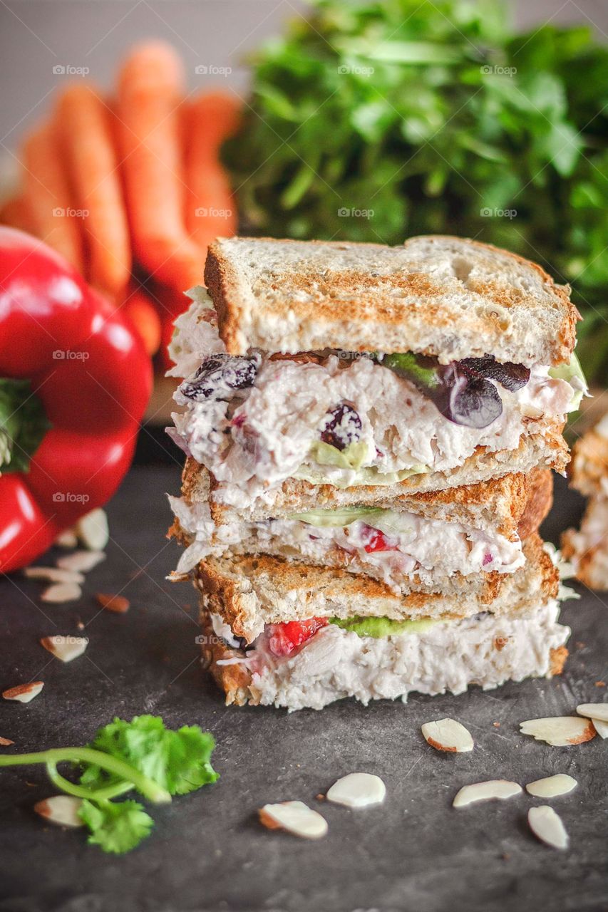 Chicken Salad Sandwich with Greek Yogurt
