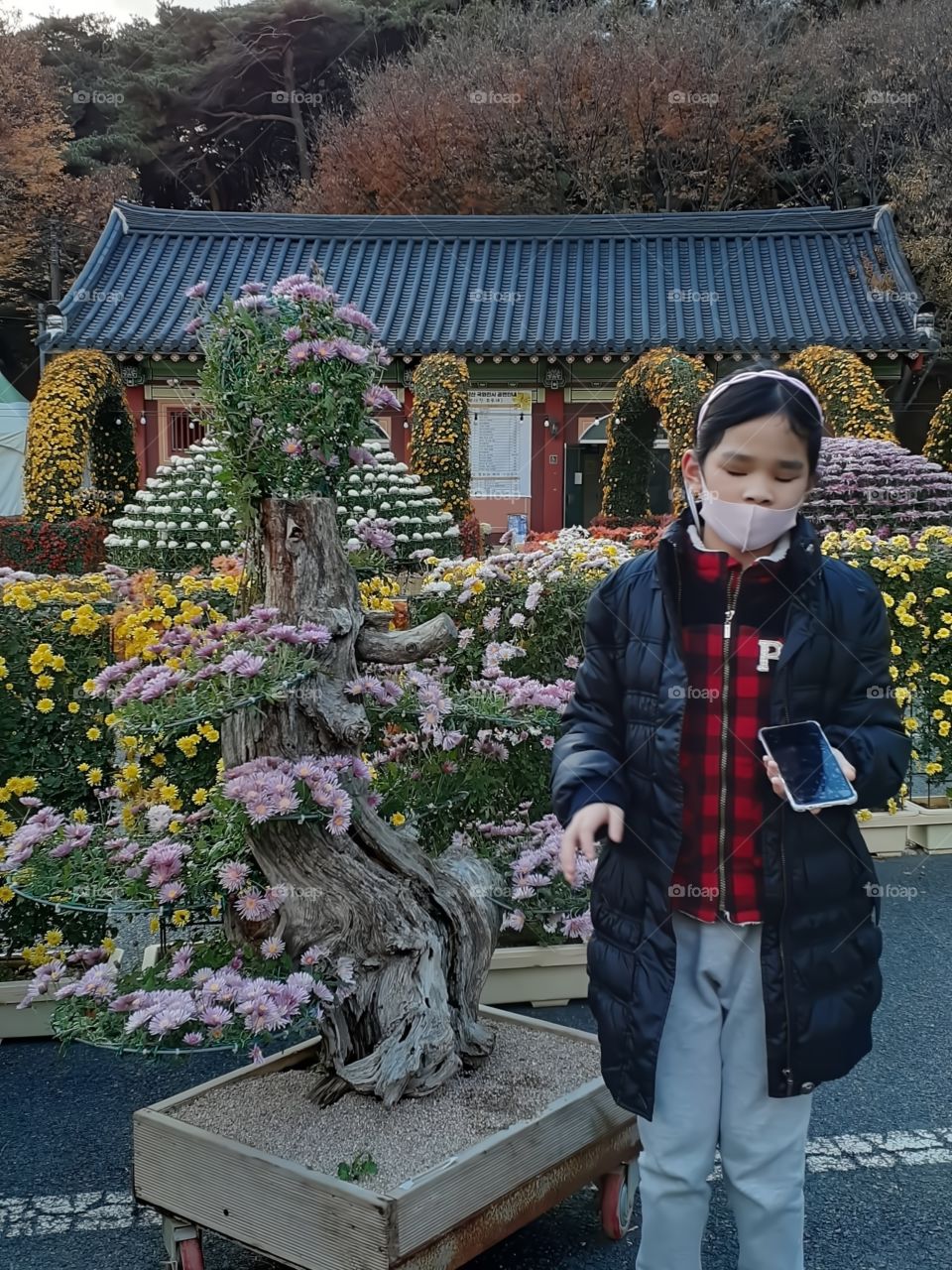 standing besides  those beautiful and lovely flowers makes me feel like one.