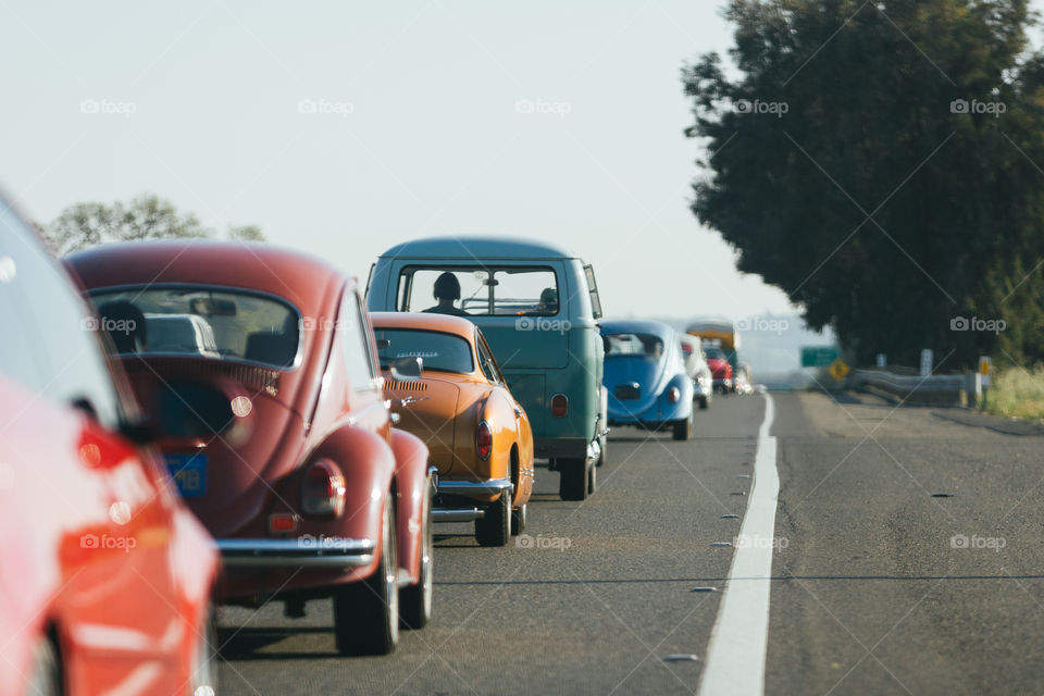 Get-together of VW cars of all years since production began in Germany. 