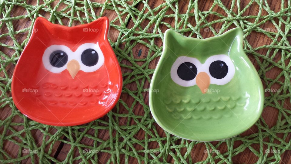 owls. ceramic