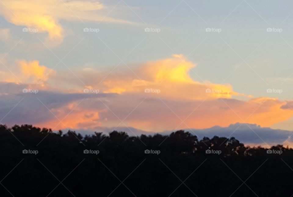 Sunset, Dawn, Landscape, Sun, Evening