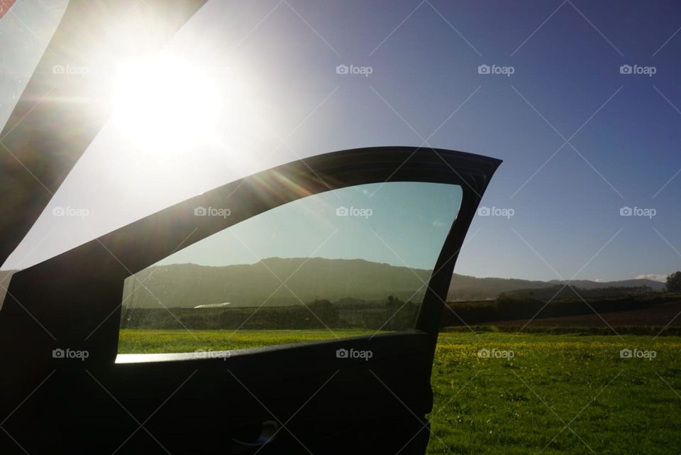 Car#door#sun