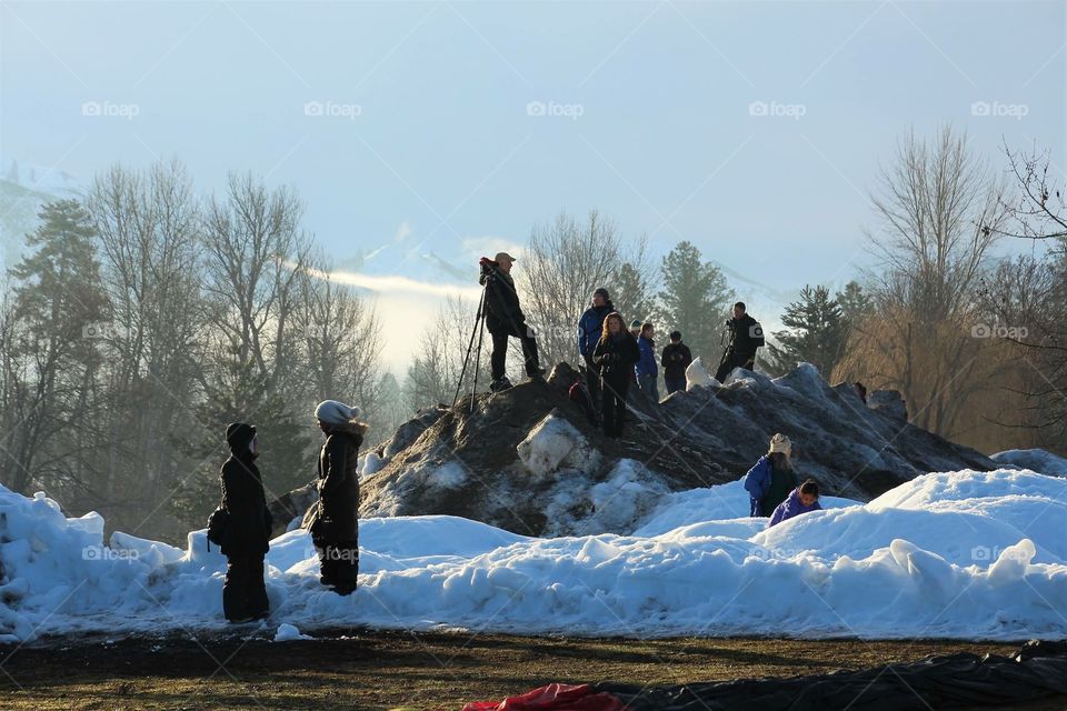 People on the snow