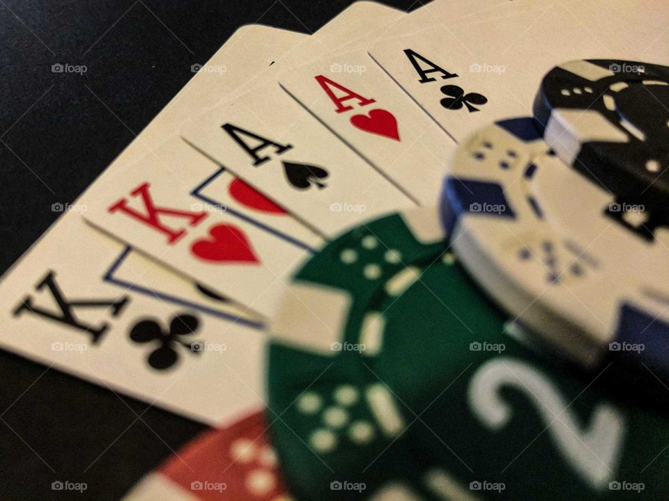 Poker - Full House - Aces full of Kings