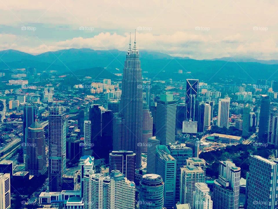 View from Sky Deck in KL Tower, Malaysia 
