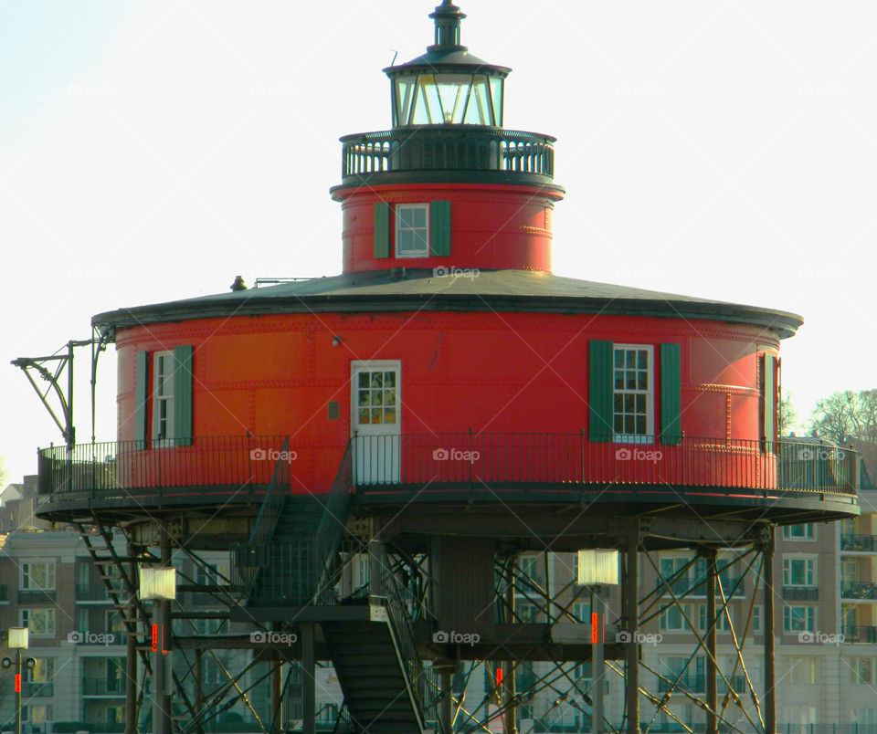 The Red Story! Red round house -Light house! Red is color of passion. It's the color that is always seen on heart decorations on Valentine's Day! Red is astonishing, exhilarating, and fills your world through feelings and emotions!