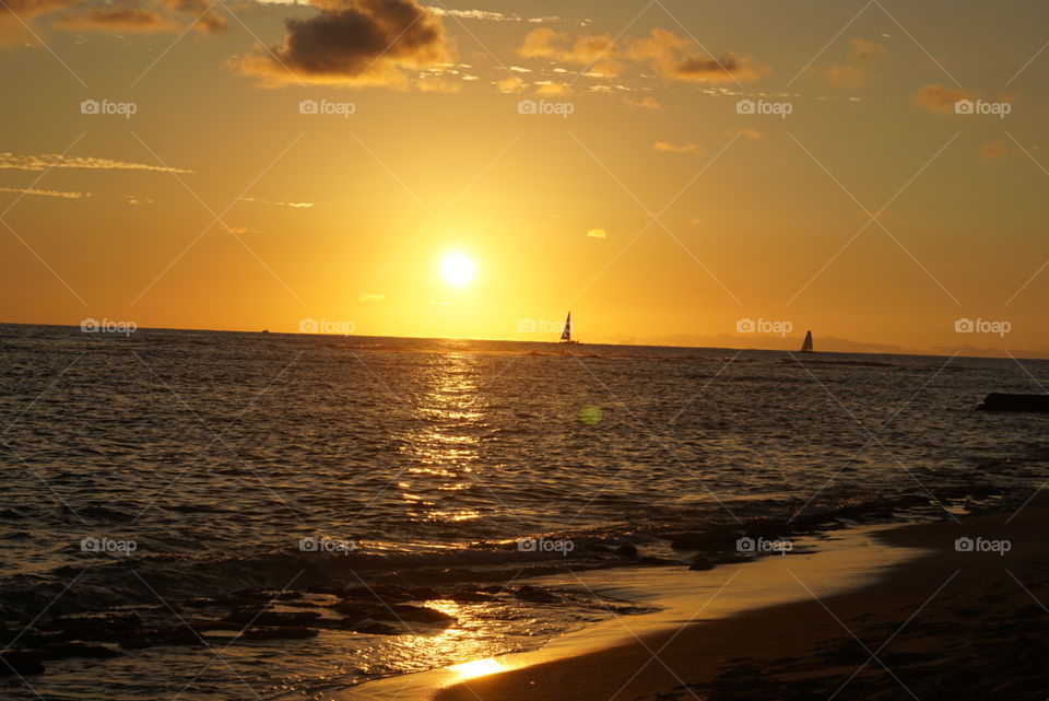 Honolulu sunset 