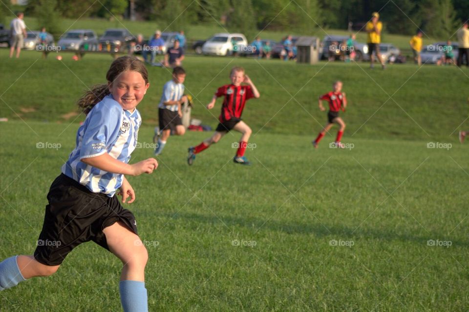 Happy to be playing soccer!
