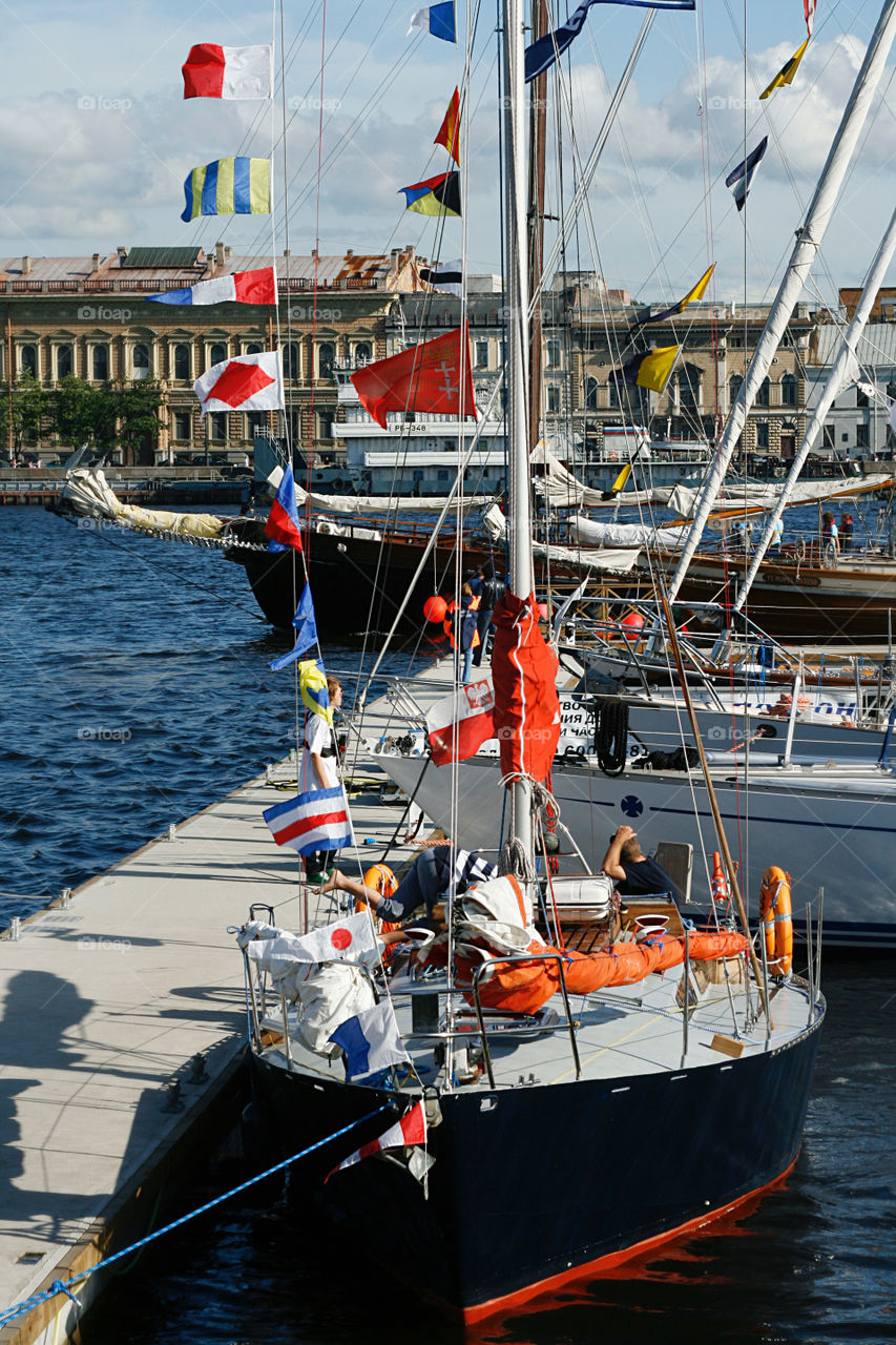 Marine festival in the city 