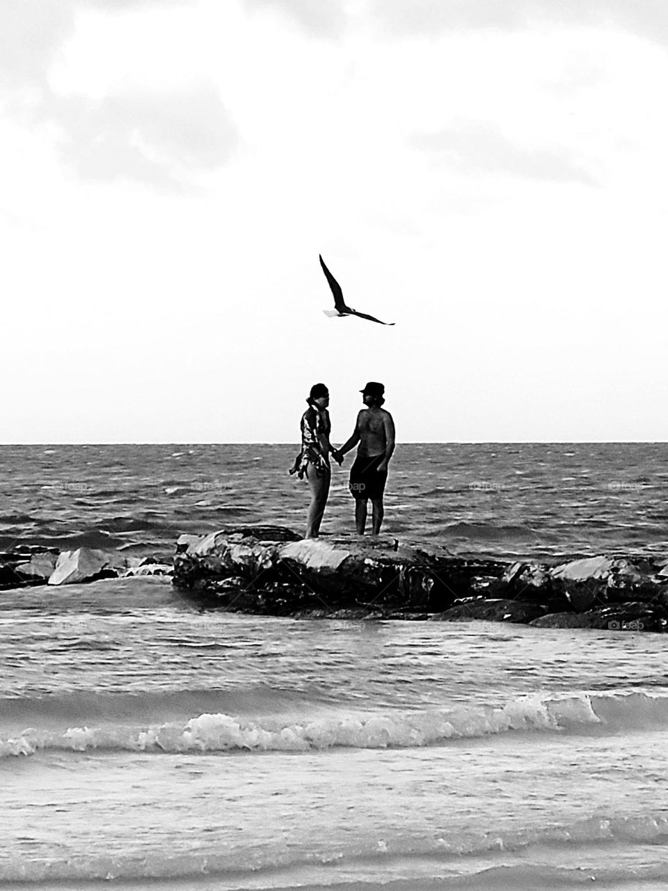 cita romántica en el mar