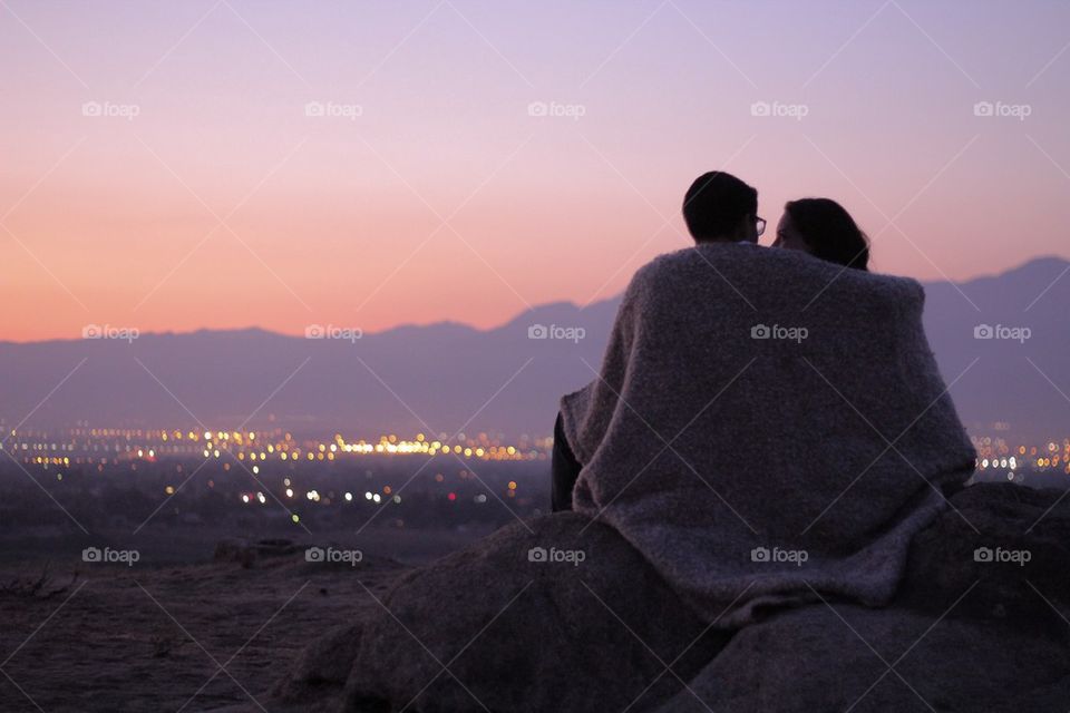 Couple Watching Sunset