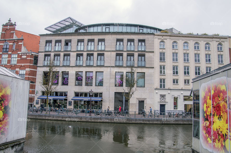 Building At The Singel Street Amsterdam The Netherlands