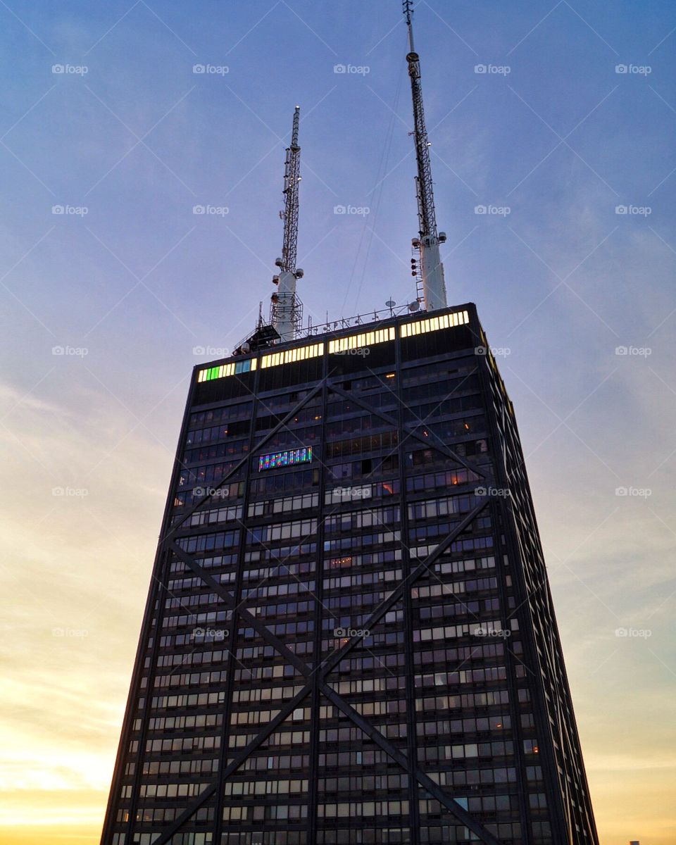 Top of the John Hancock building, Chicago Illinois