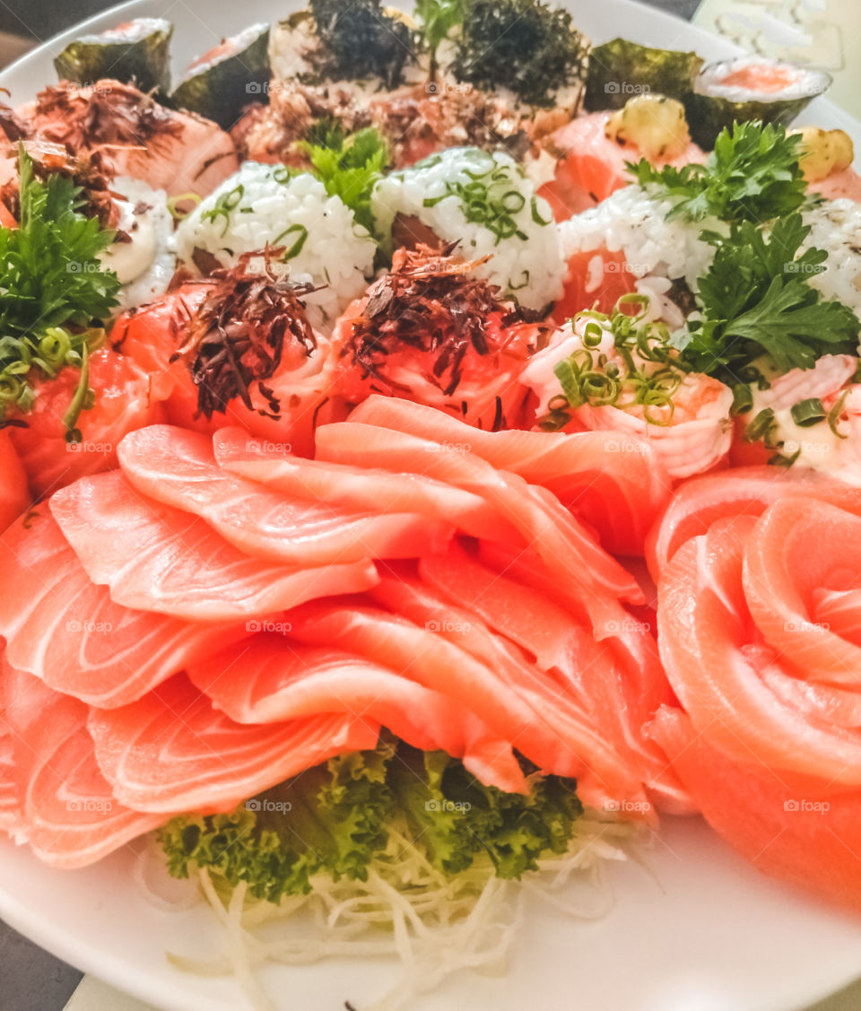 Sushi and sashimi, Japanese food