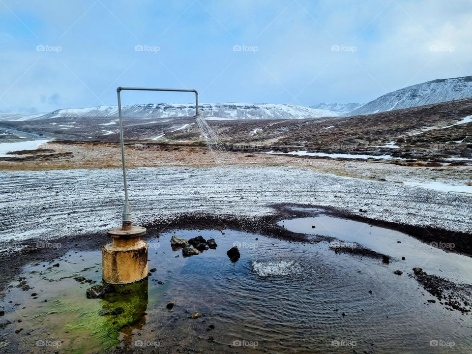 Hot shower in the middle of nowhere