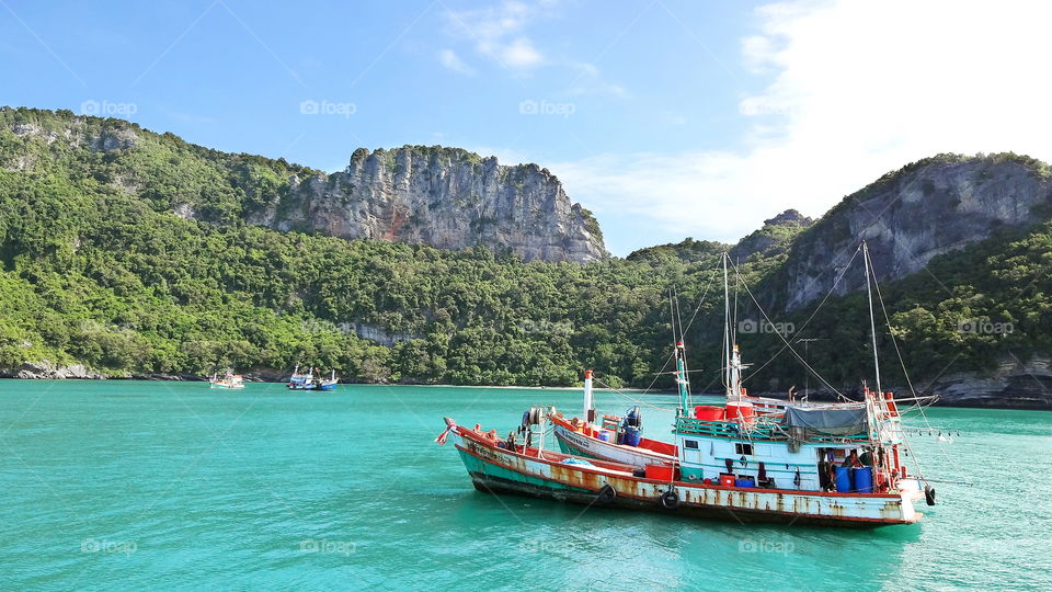 Thailand island koh samui boats 2