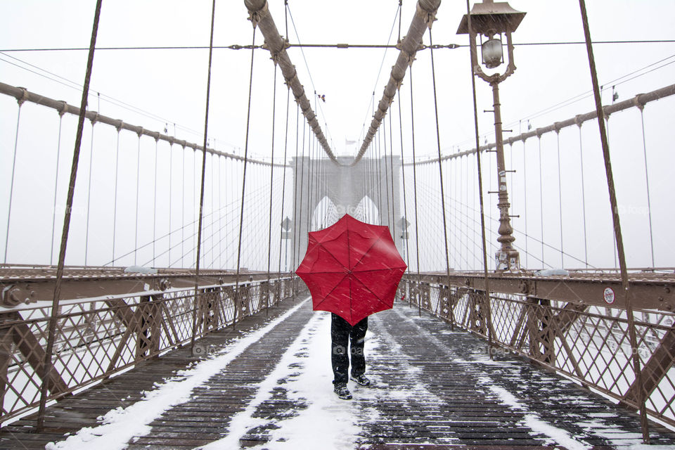 Red with a chance of snow!