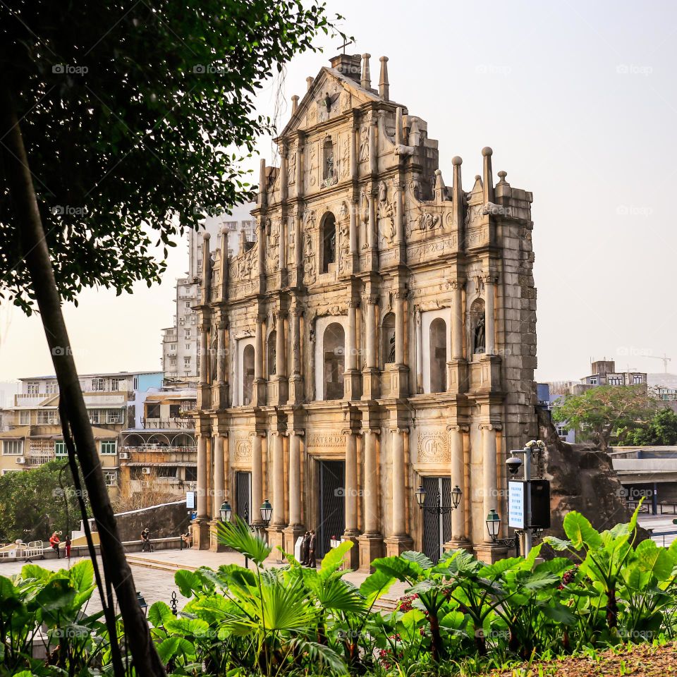 Tourist spot Ruined of Church