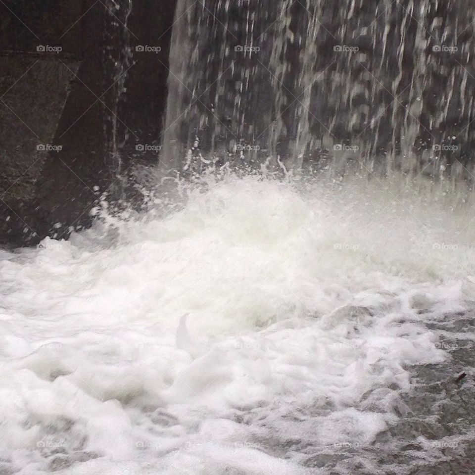 Water falls
