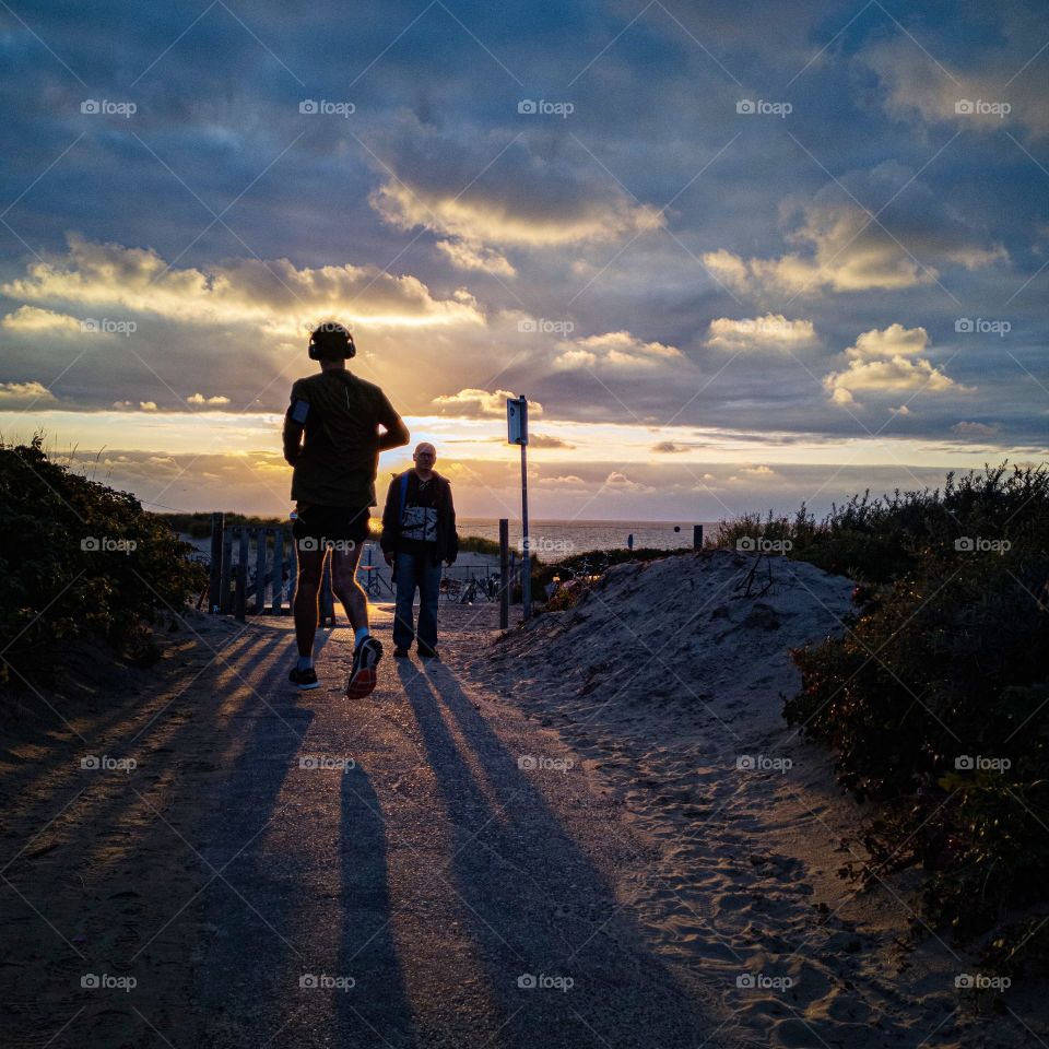 Joining on the beach