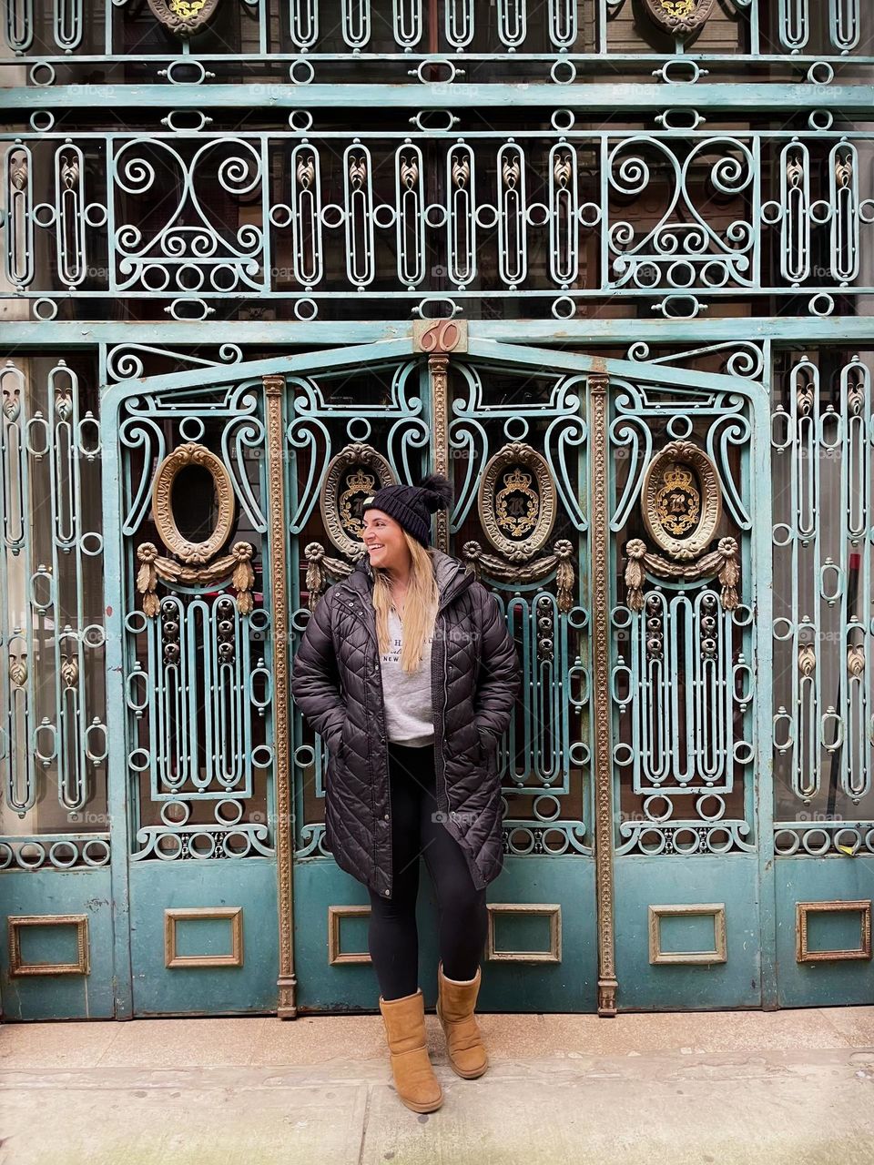 outside of a store in Greenwich Village NYC